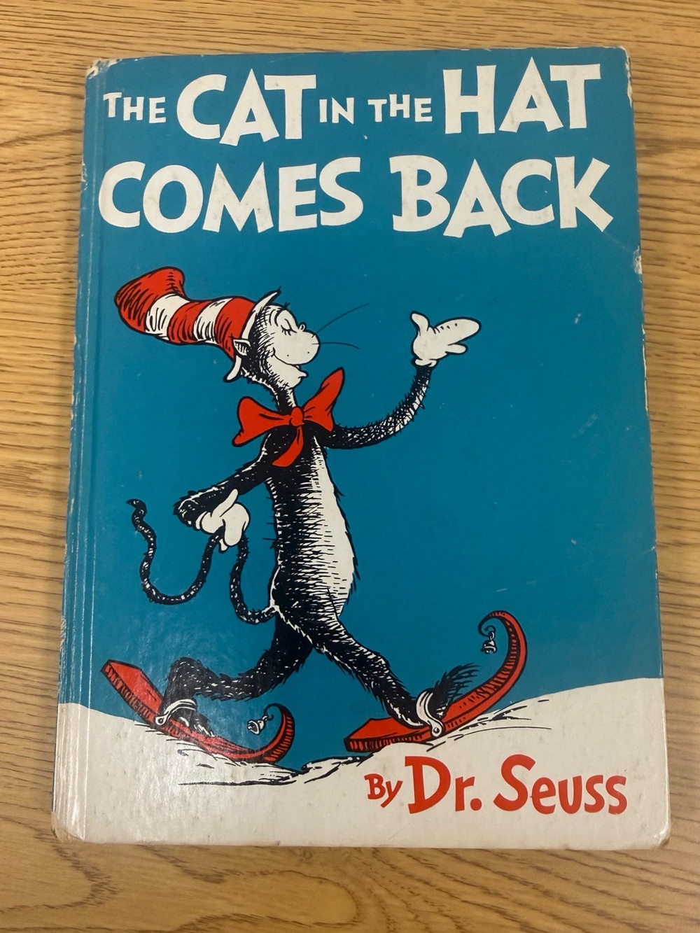 Vintage 1958 Dr. Seuss The Cat in the Hat Comes Back - Blue Cover